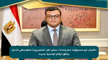 «إقبال غير مسبوق» حجز وحدات سكن لكل المصريين7 لمتوسطي الدخل يحقق أرقام قياسية جديدة